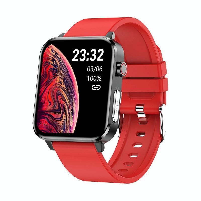 V562-3081632060DBT-202505271205-00 1.7 Inch Heart Rate Bluetooth Watch Red - Image 1