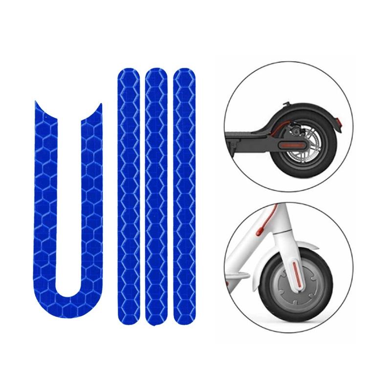 V562-3081902750DBT-202505291142-00 Reflective Stickers for Xiaomi Mijia M365 Pro Scooter - Blue - Image 1