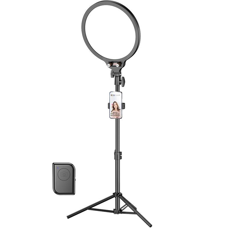 V562-4047215060DBT-222041-00 Full-screen Selfie Ring Light Tripod Set for Live Stream - 210cm Height - 210Cm Bracket With Remote Control - Image 1