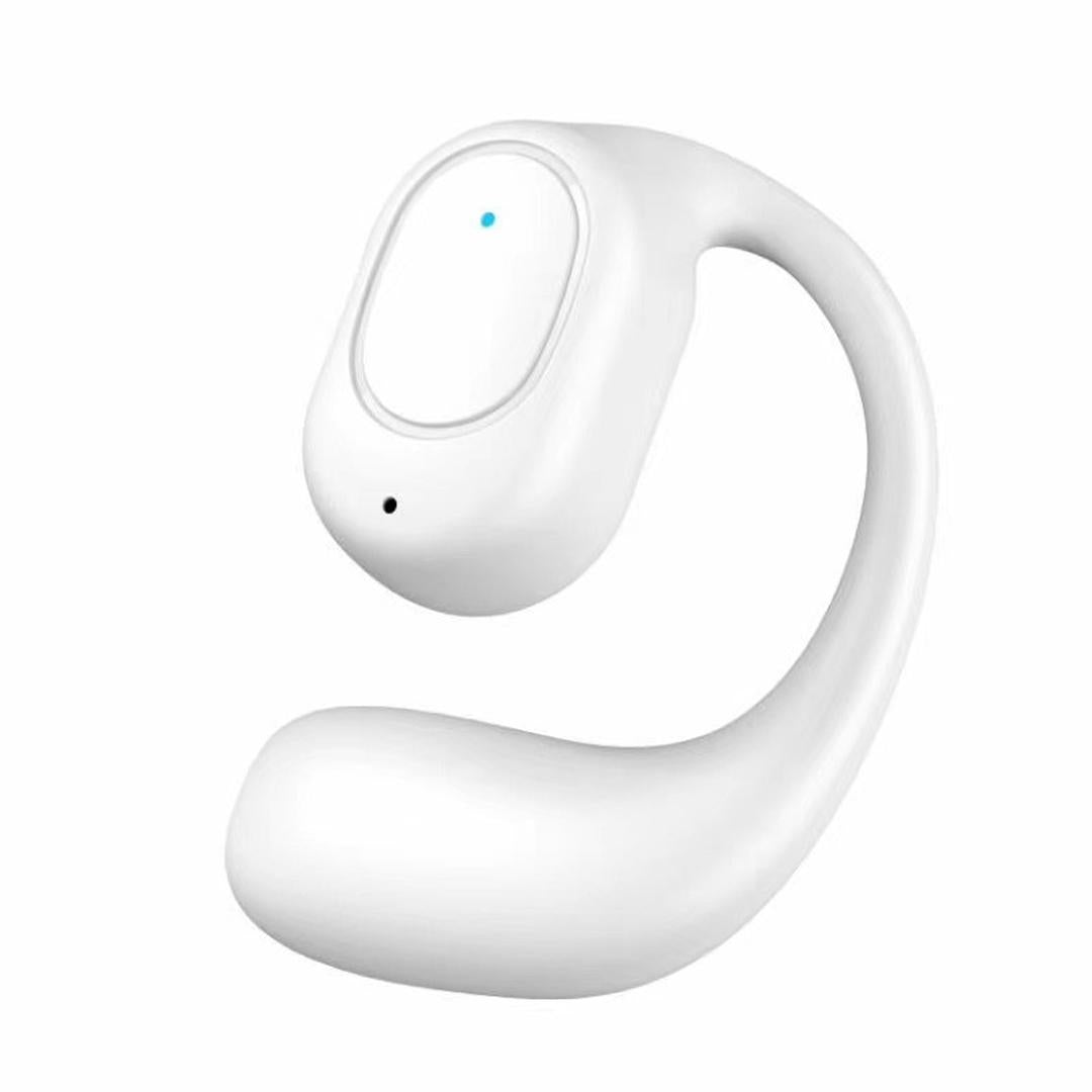 V562-4058134060DBT-202504251715-00 Wireless Bluetooth 5.2 Earphones with Noise Reduction Ear-mounted Design - White Bag With Accessories - Image 1