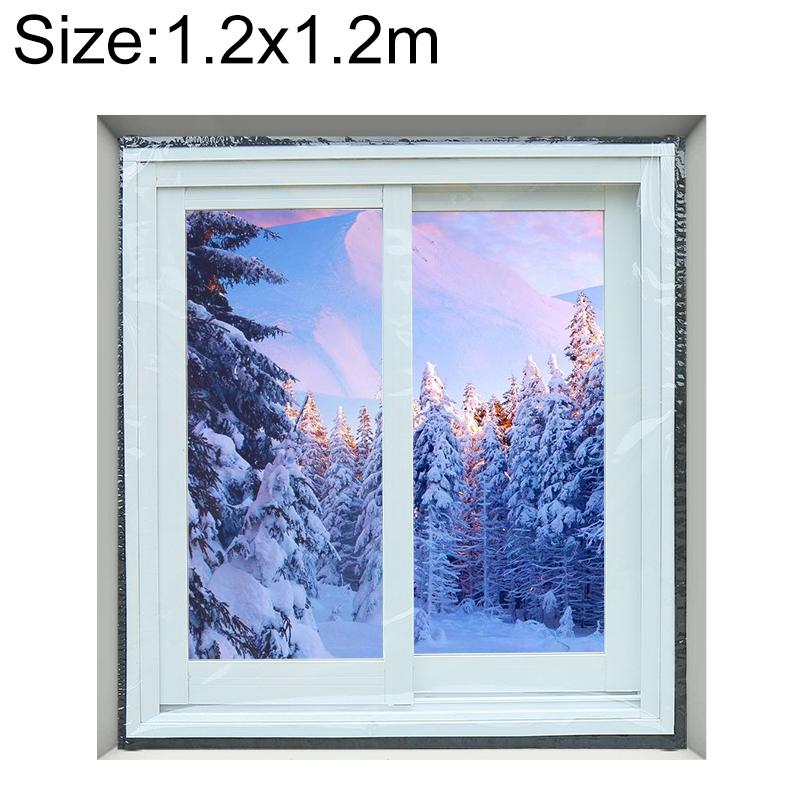 V562-4075776550DBT-202505211930-00 Double-layer Insulation Film for Indoor Windows - 1.2x1.2m Windproof Soundproof - Image 1