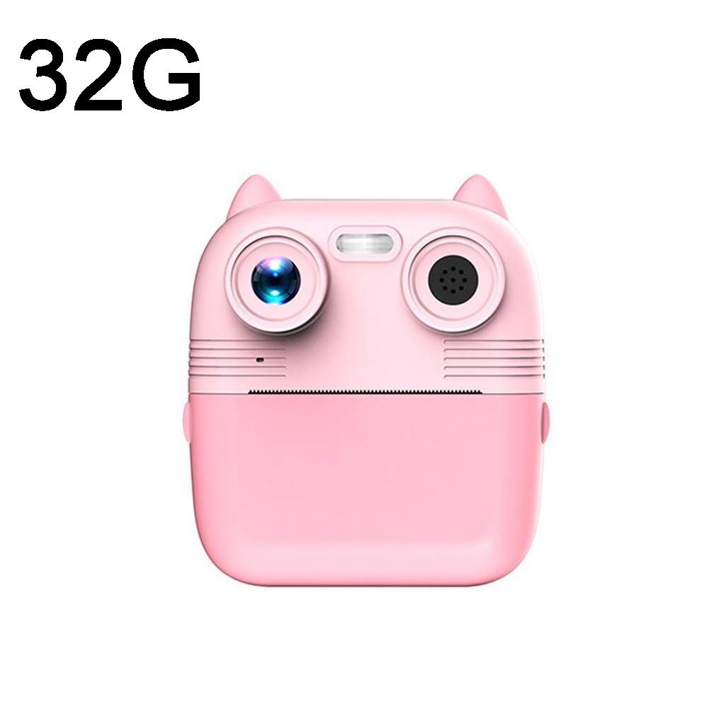 V562-4099383060DBT-202502241751-00 Instant Print Camera with Dual Lens - 2.8 Screen for Kids Blue - Pink + 32G Card - Image 1