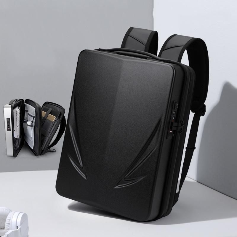 V562-5009922060DBT-202505271315-00 Men Gaming Backpack - Double-layer Hard Shell - Black - Image 1