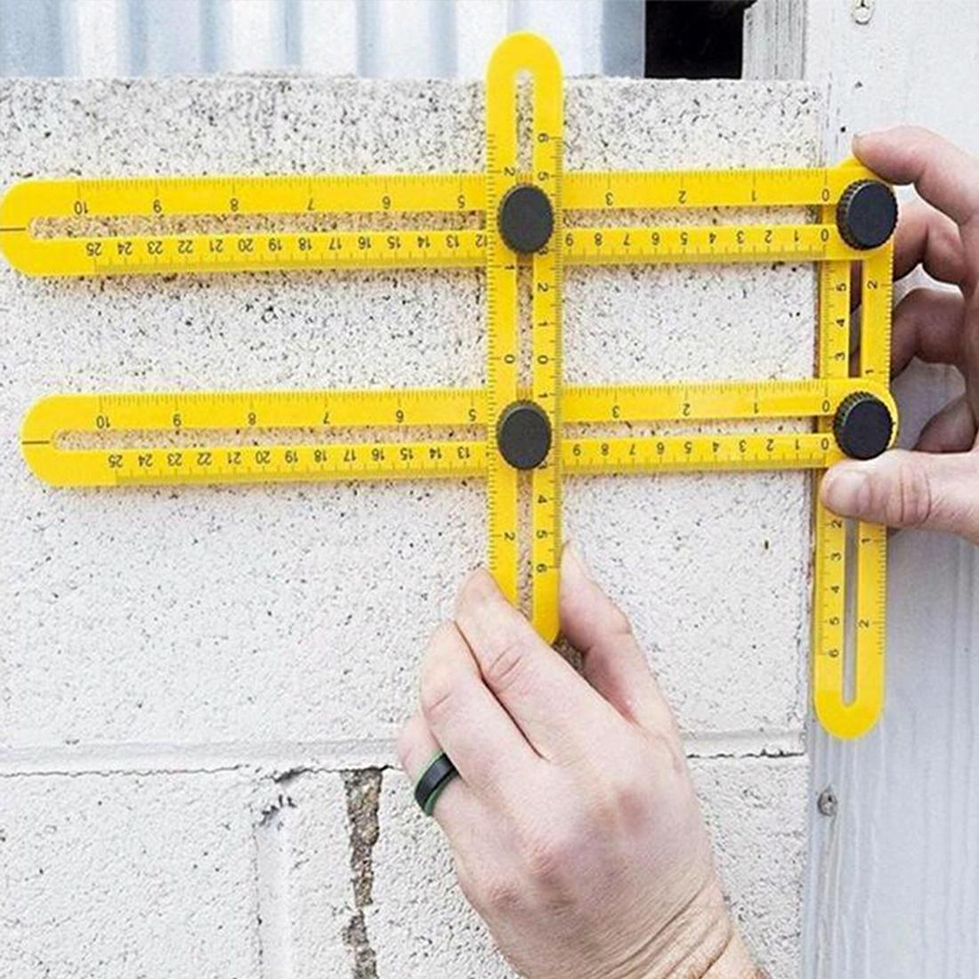 V562-5702CH-202505211945-00 Handy Four-sided Angle Measuring Ruler for Diy Projects - Image 1