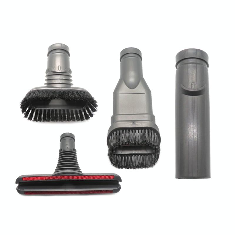 V562-5887CH-202503201831-00 4-in-1 Round Stiff Bed & Connector Brush Kit for Dyson Vacuum - Image 1