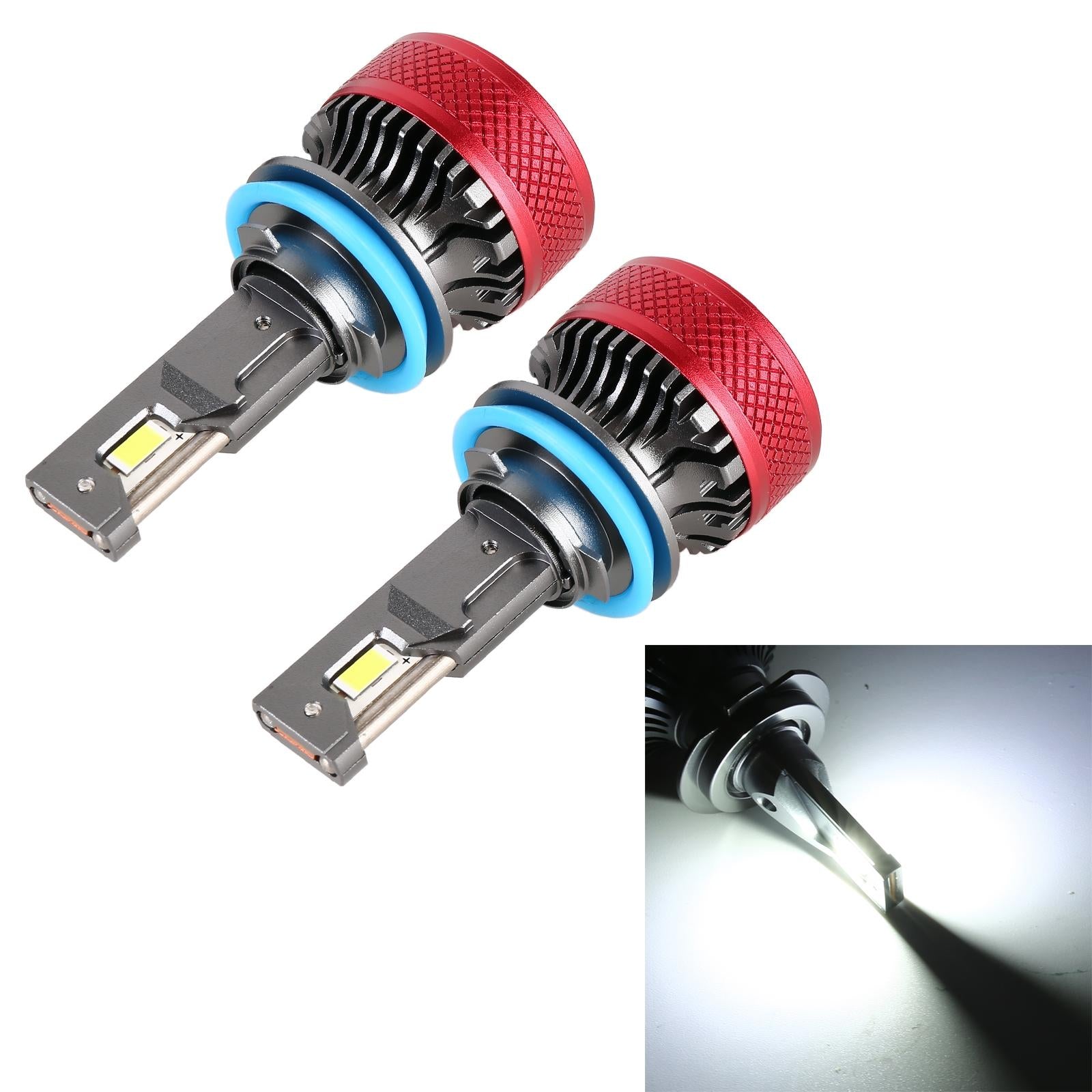V562-6075PRC-202503052016-00 1 Pair H8 / H11 Dc12V 65W 6000K 6500Lm Led Car Headlights - Image 1