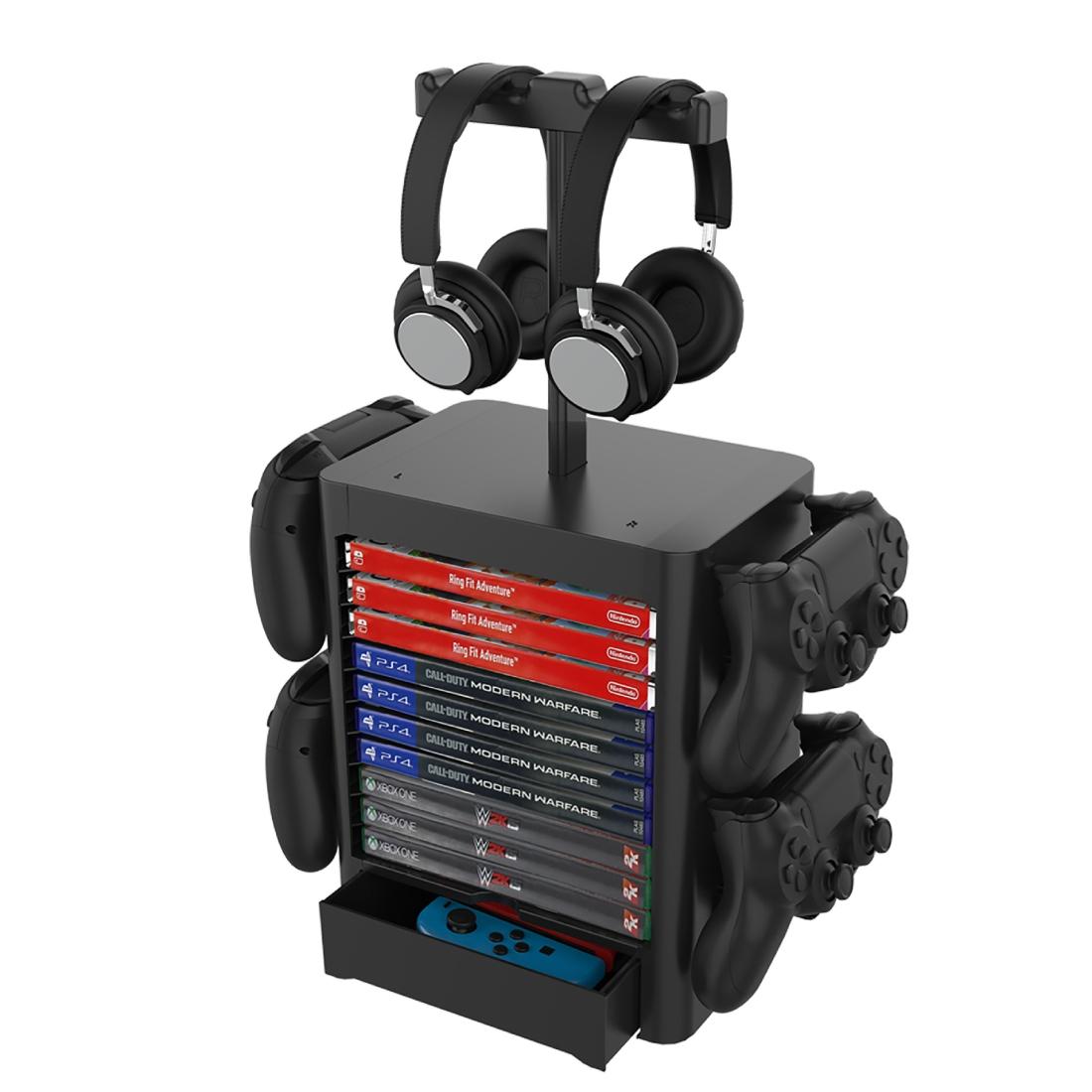 V562-62523640DBT-202504181906-00 Ps5 / Xsx Game Disc & Headphone Storage Rack - Image 1