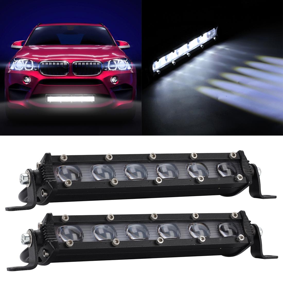 V562-6596SMC-202503052011-00 2 Pcs 8 Inch 18W 6000K Ip67 1800Ml Car Boat Marine Work Lights Spotlight Led Bulbs Dc 9 - 30V - Image 1