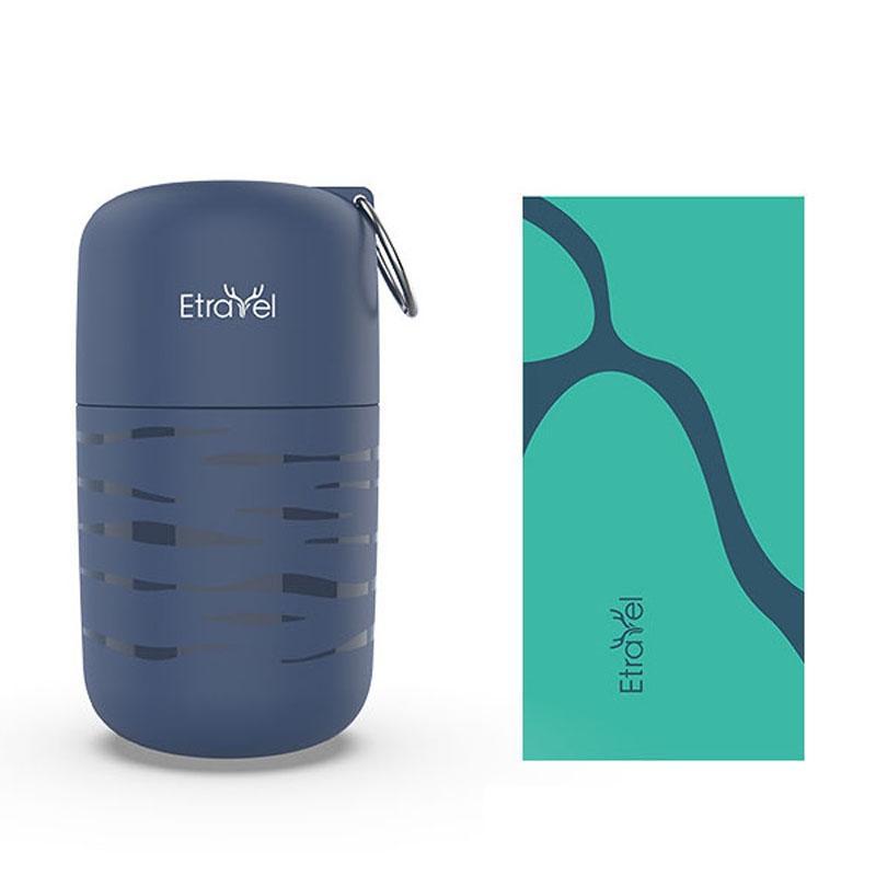 V562-8026962060DBT-202503072222-00 Large Double-sided Fleece Bath Towel - Quick-drying Navy - Image 1