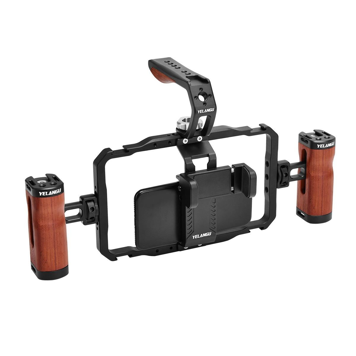 V562-8622ACD-202503062055-00 Smartphone Video Rig With Stabilizer Handles For Vlogging And Live Broadcast - Image 1