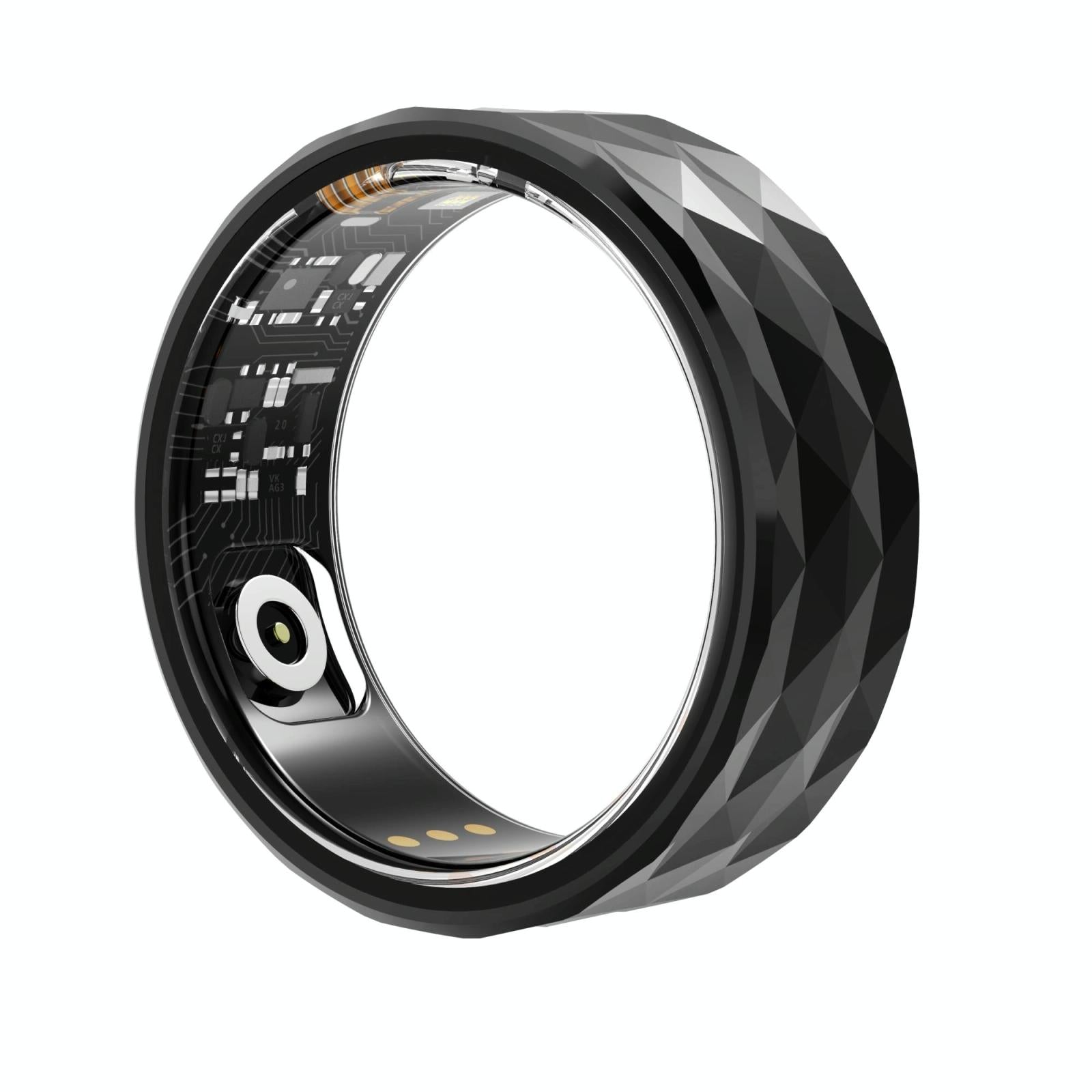 V562-A100806200AYS-202504281832-00 Smart Ring For Health Monitoring And Exercise - R12M Size 18 - Black - Image 1