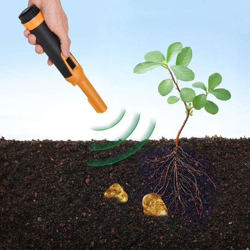 V562-A1010321450DBT-219813-00 Waterproof Handheld Metal Detector with Lcd Display - Orange - Image 1