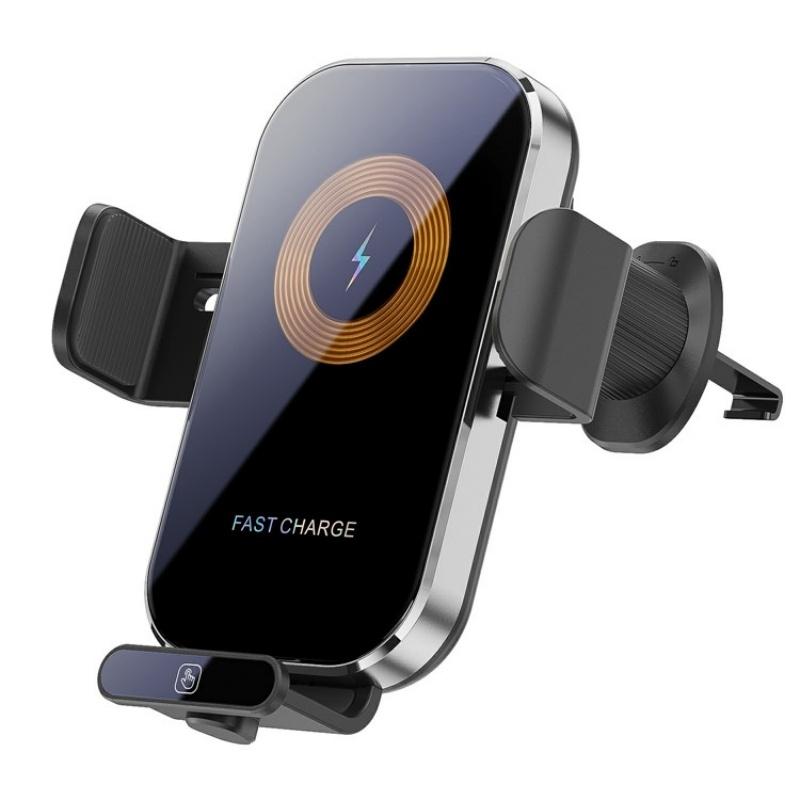 V562-A101855200AYS-202504212052-00 Intelligent Wireless Car Vent Charger - 66w High Power - Silver - Image 1
