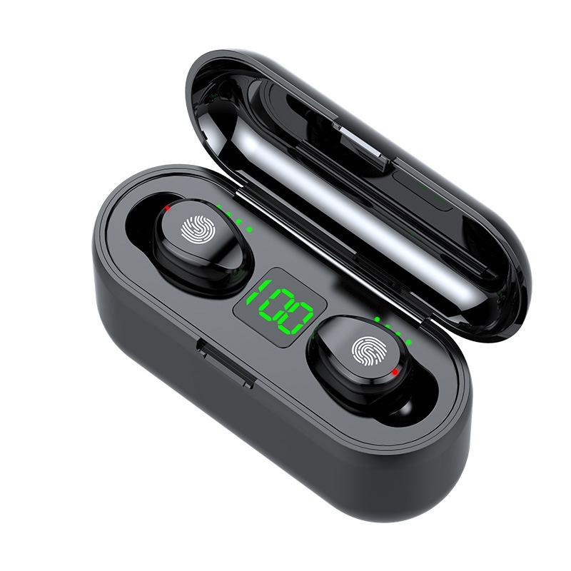 V562-A1018693060DBT-202505231811-00 Wireless In-ear Bluetooth Headset with Noise Reduction and Long Battery Life - Black - Image 1