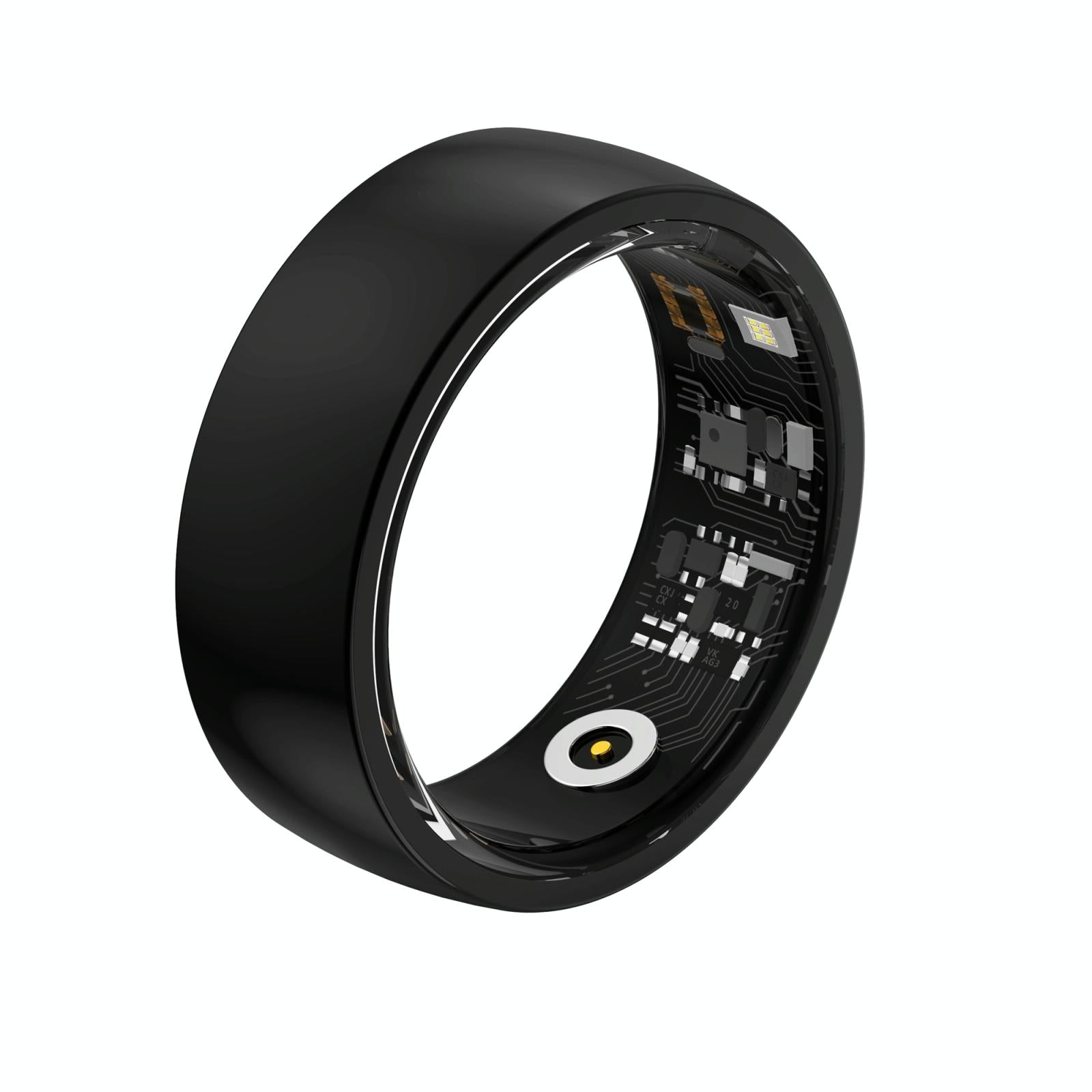 V562-A102706200AYS-202504281826-00 Smart Ring For Health Monitoring And Family Care - Size 20 - Black - Image 1