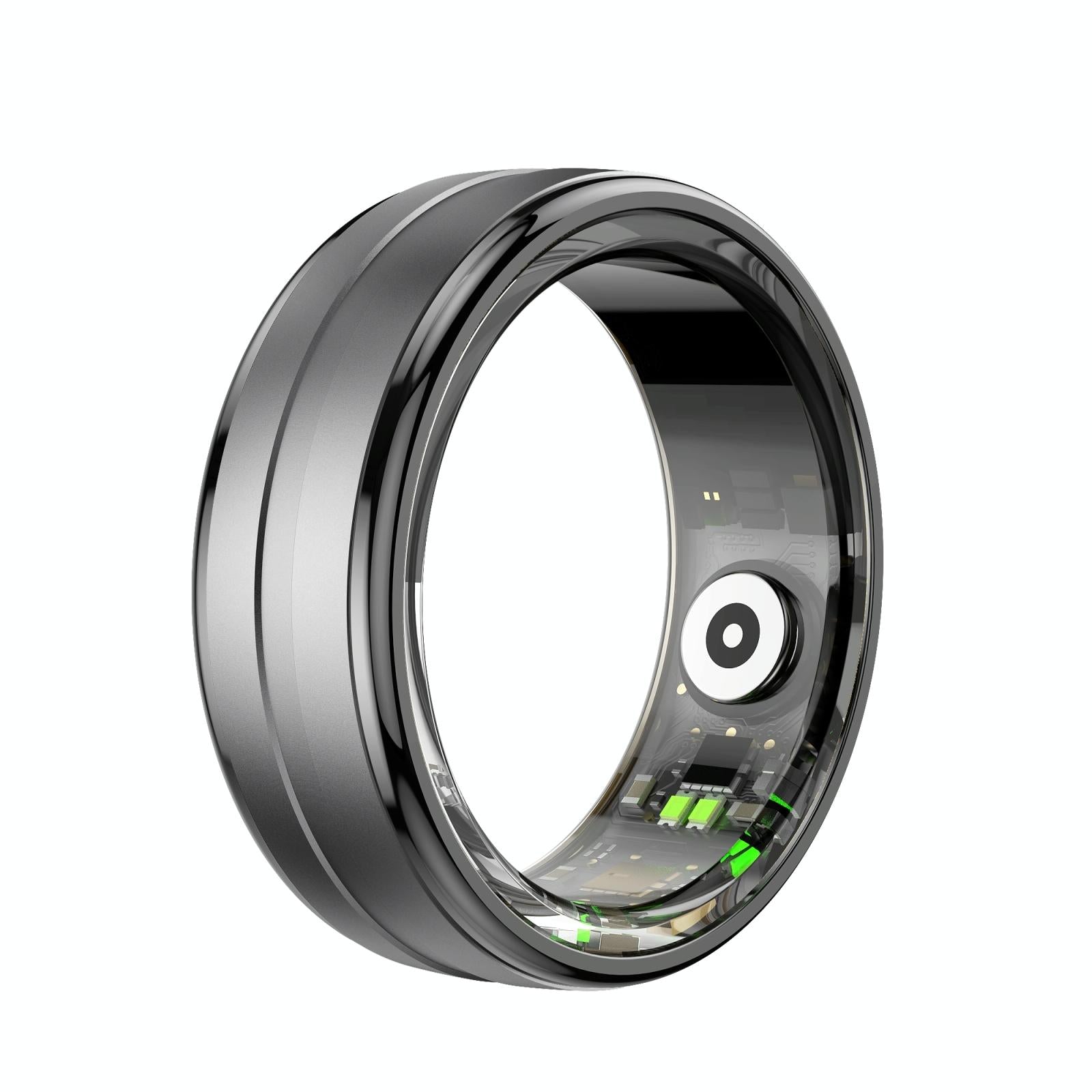 V562-A103726200AYS-202504281832-00 Smart Ring With Heart Rate Blood Oxygen & Sleep Monitoring - Size 12 - Black - Image 1
