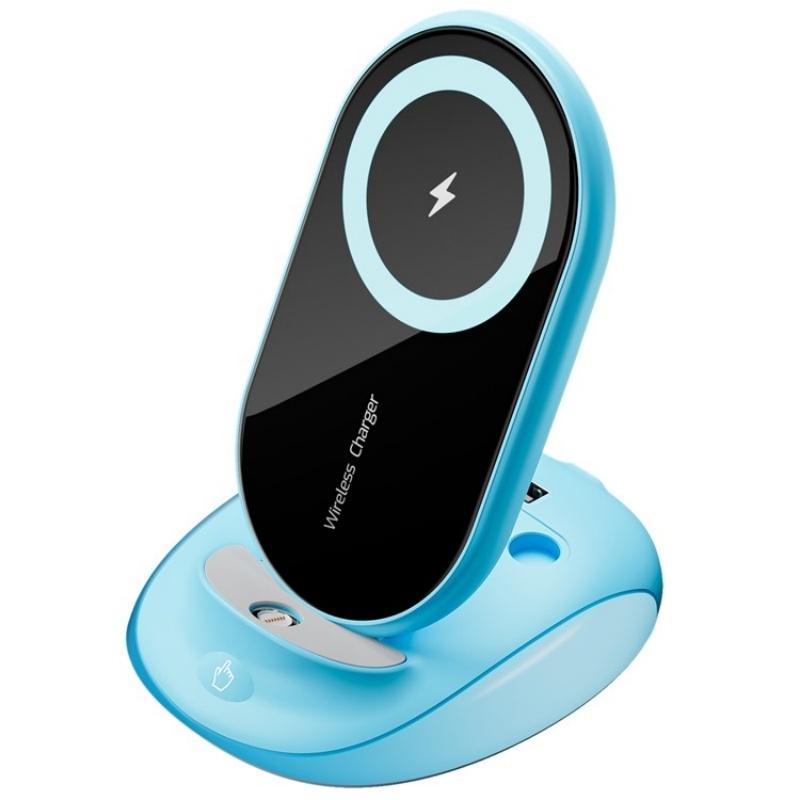 V562-A104126200AYS-202504211926-00 15W Universal Desktop Wireless Charger - Blue - Image 1