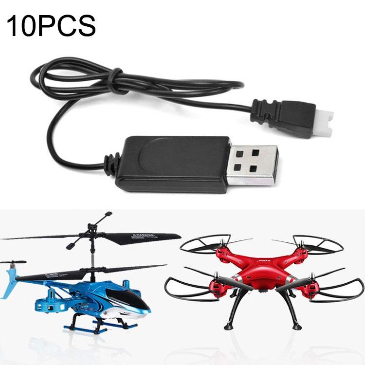 V562-A1046362060DBT-202502212035-00 10-pack Usb Charging Cable for Drone - 3.7v 350mah Air-to-air Plug no Protection - Image 1