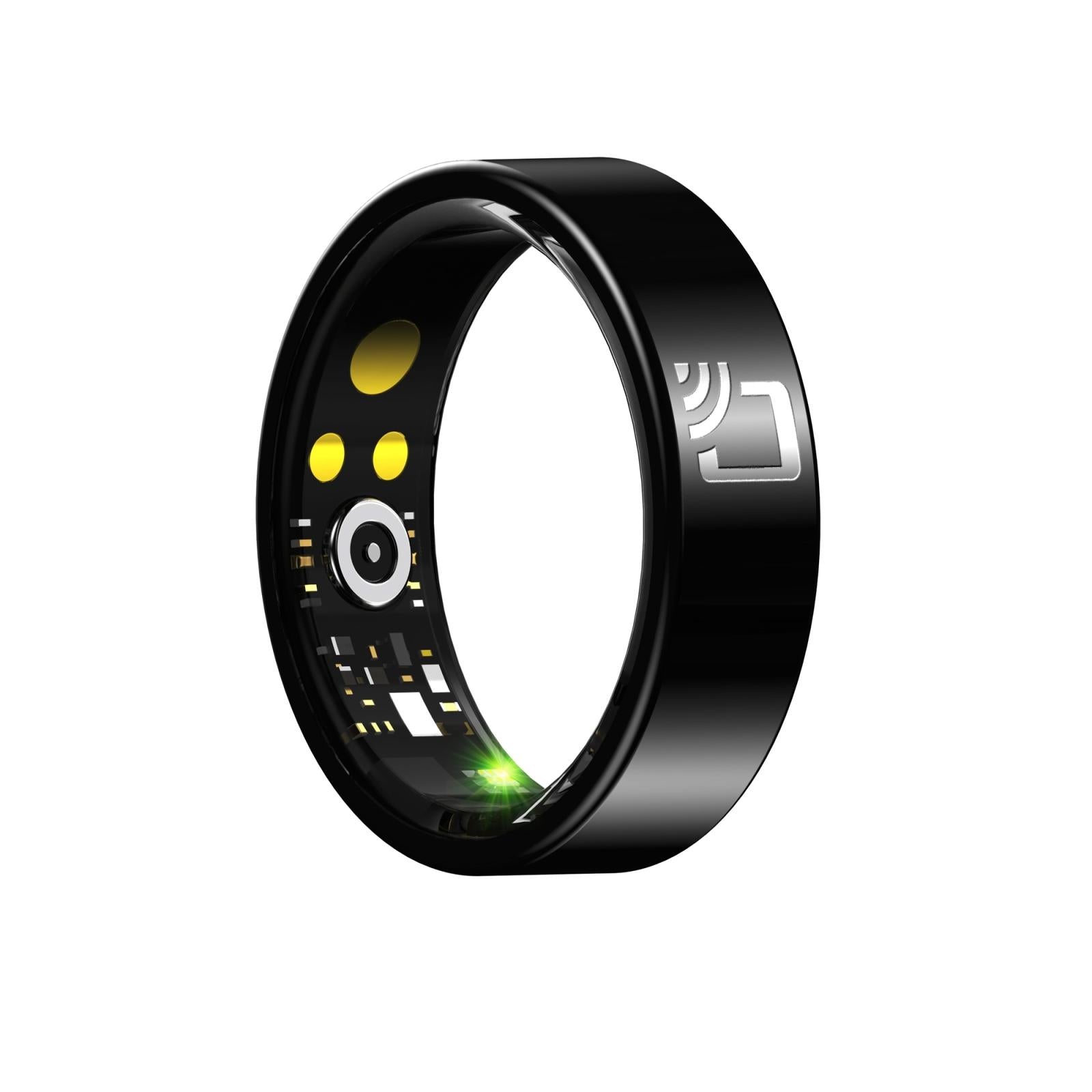V562-A106057200AYS-202504281830-00 Smart Ring With Heart Rate Blood Oxygen & Sleep Monitoring - Black Size 11 - Image 1