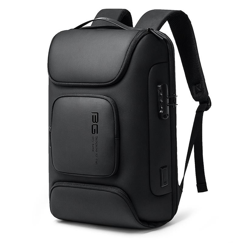 V562-A1061013060DBT-202502282153-00 Waterproof Antitheft Men Backpack for 15.6 Laptop - Travel Ready - Black - Image 1