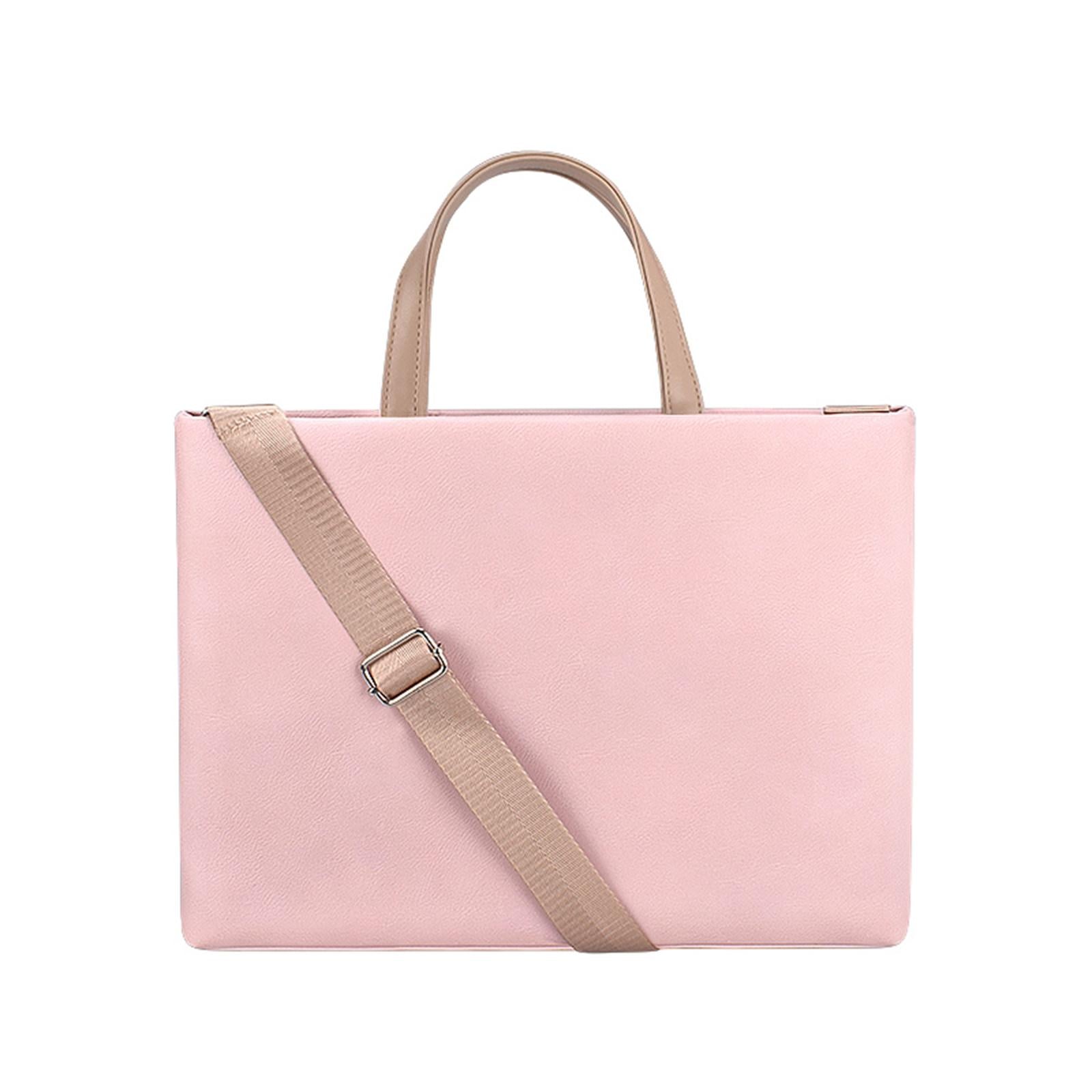V562-A106197100ADE-202503031325-00 13.3 Inch Lightweight Laptop Bag with Detachable Strap - Pink - Image 1
