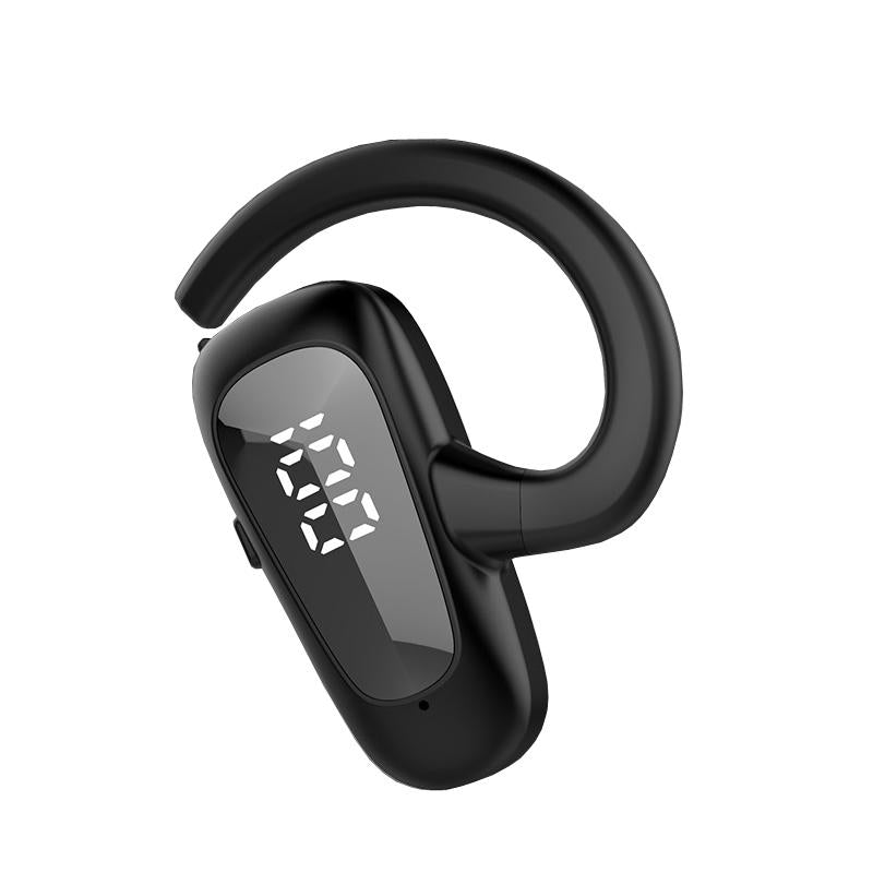 V562-A1065323060DBT-202505222010-00 Digital Display Bluetooth Earphones - Bone Conduction Stereo - Black - Image 1