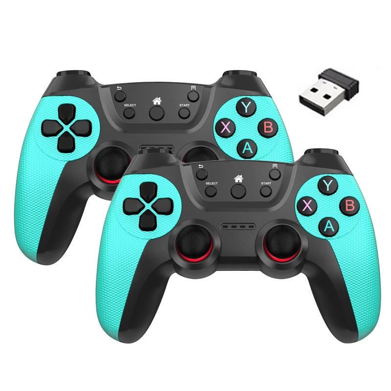V562-A1072953060DBT-202505201336-00 2.4g Wireless Controller for Pc Linux Android Tvbox - Supports Dual Connection - Mint Green - Image 1