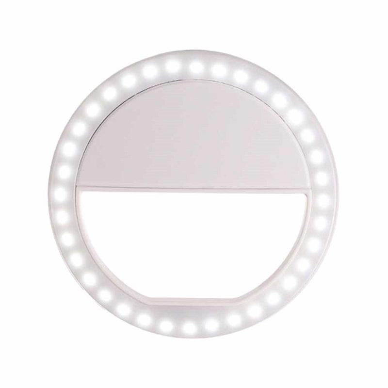 V562-A1077556650DBT-219825-00 Ring-shaped Selfie Light for Live Photography - Led Flashlight - White - Image 1