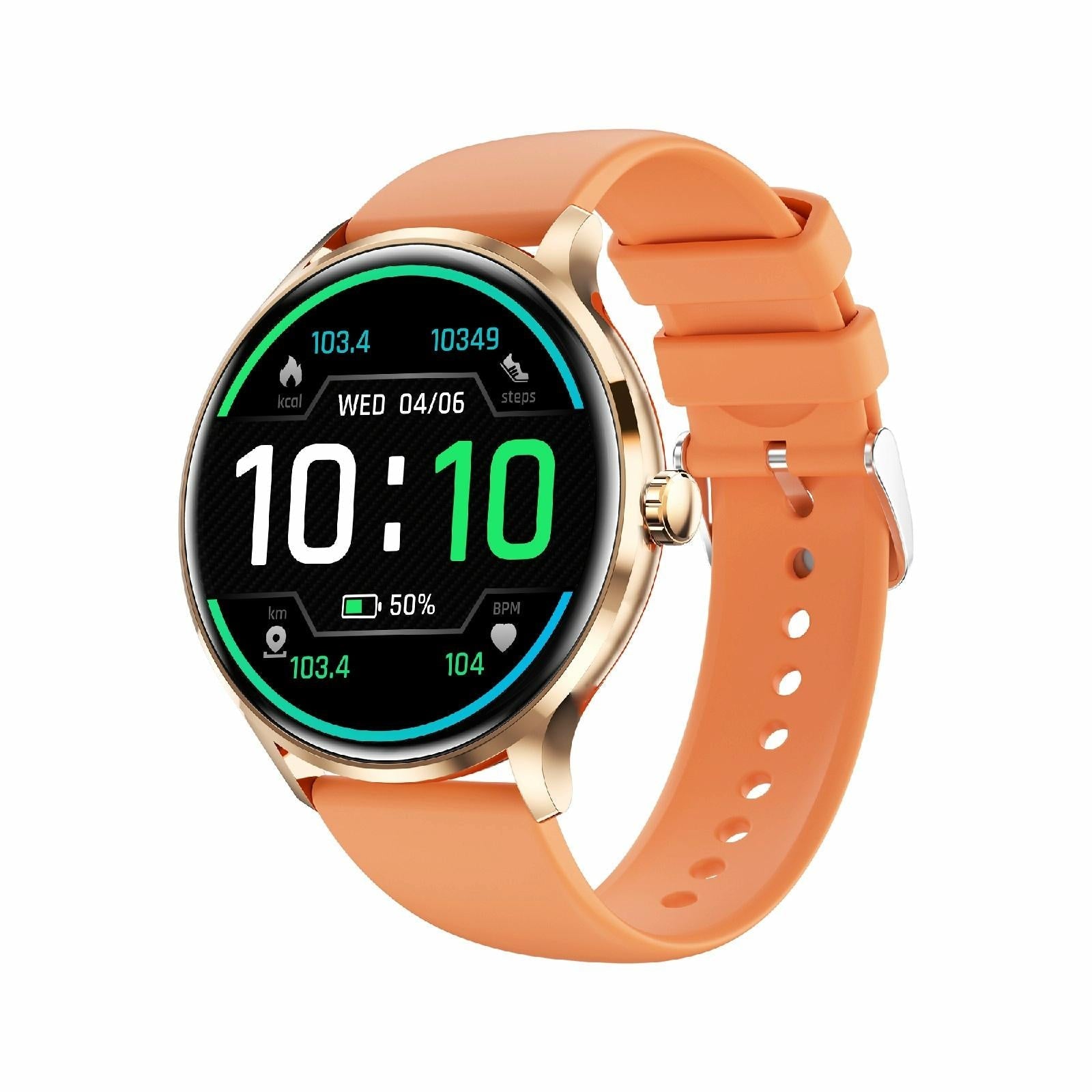 V562-A107942600ADE-202504252110-00 1.39 Inch Bt5.2 Smart Sport Watch Support Bluetooth Call / Sleep / Blood Oxygen / Temperature / Heart Rate / Blood Pressure Health Monitor - Orange - Image 1