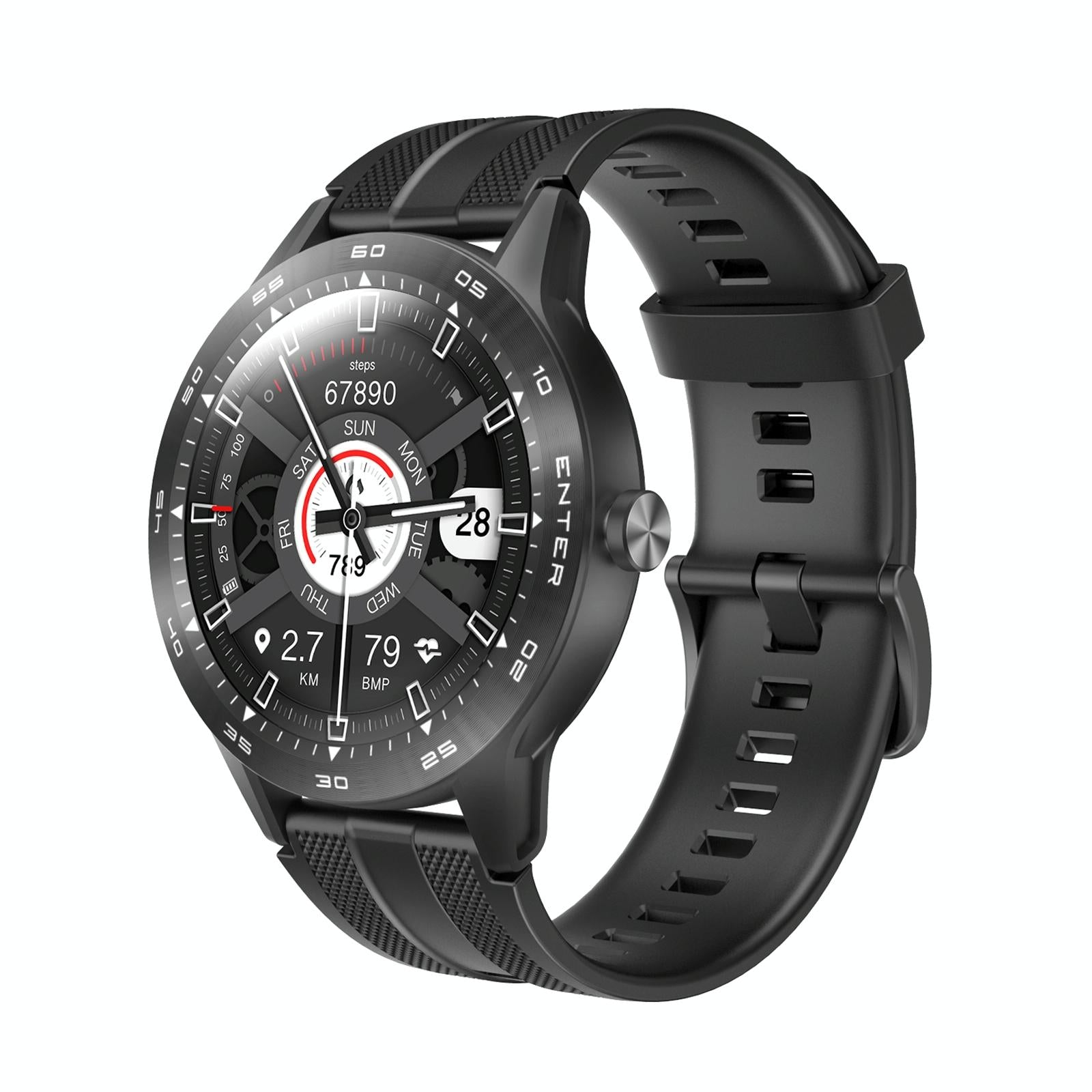 V562-A108177100ADE-202504251853-00 1.3 Inch Tft Smart Watch Sleep Heart Oxygen Monitoring 5Atm Waterproof Black - Image 1