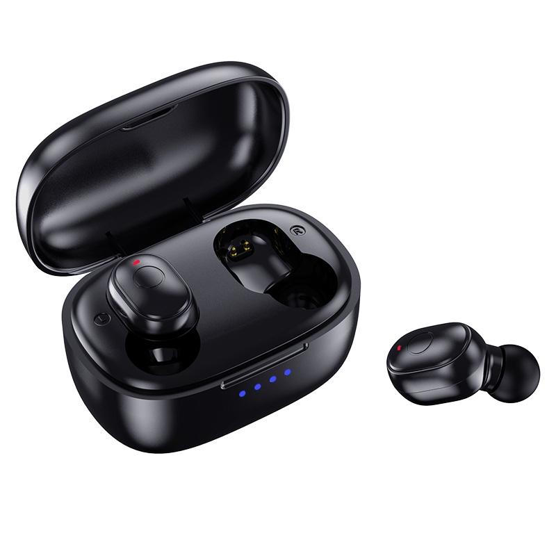 V562-A108266100AYS-202502241435-00 Waterproof Mini Touch-control Bluetooth Earphones with Noise Cancelling - Black - Image 1