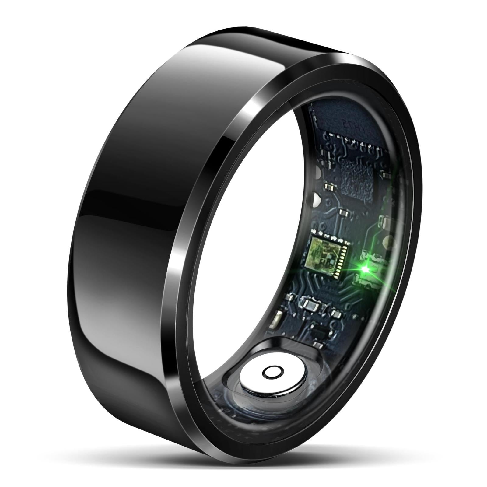 V562-A108365200AYS-202504281917-00 Smart Ring With Heart Rate Blood Oxygen And Sleep Monitoring - Size 9 - Black - Image 1