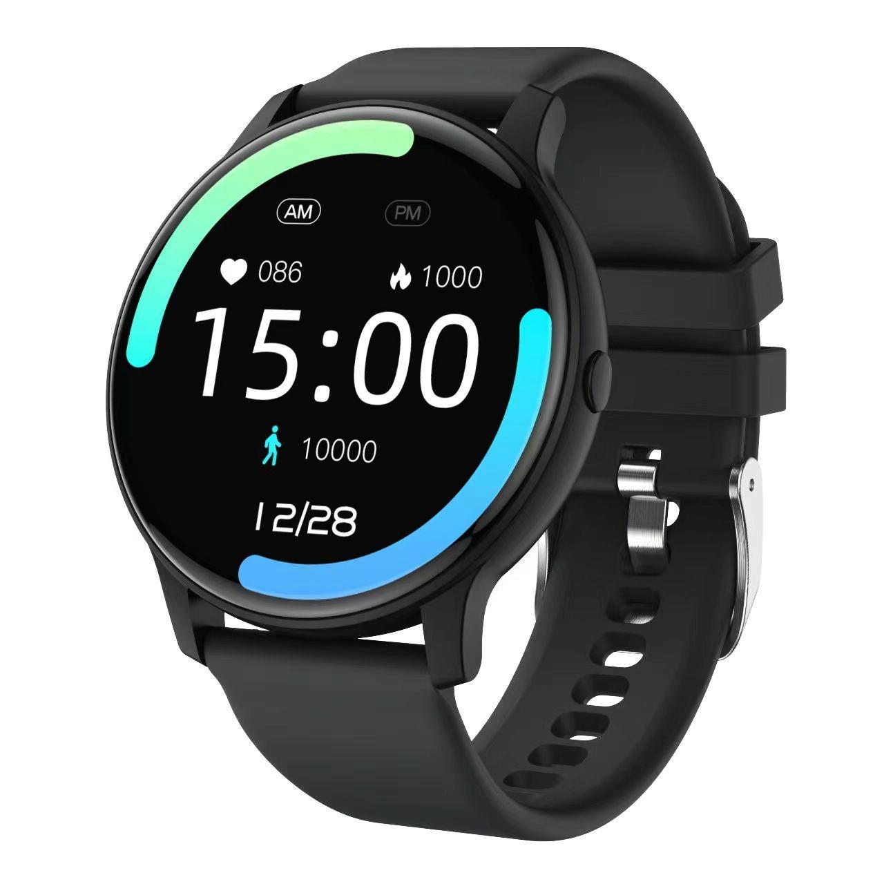 V562-A1085235060DBT-202504252107-00 Bluetooth Talk Smartwatch Multi-Function Monitor Heart Rate / Blood Pressure / Blood Oxygen / Sleep - Black - Image 1