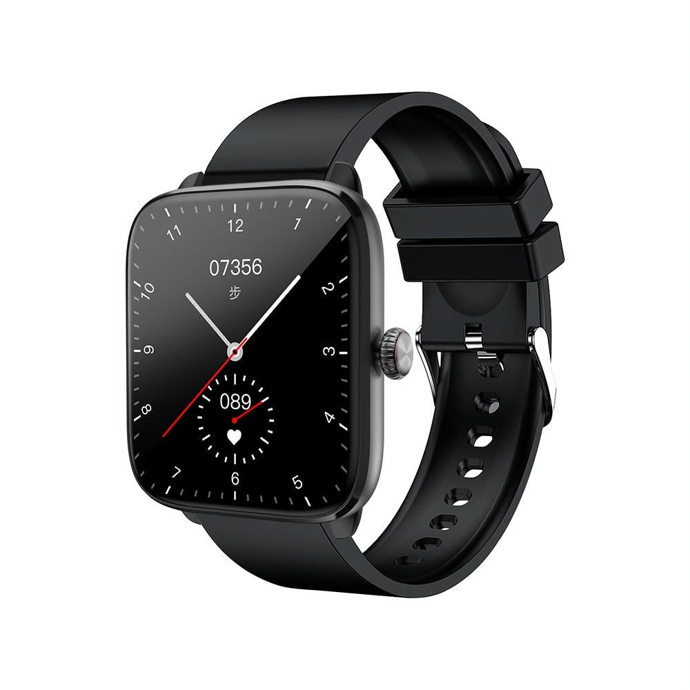 V562-A108767400ADE-202504252022-00 1.96 Inch Ip67 Waterproof Silicone Band Smart Watch Supports Dual-Mode Bluetooth Call / Heart Rate Monitoring - Black - Image 1