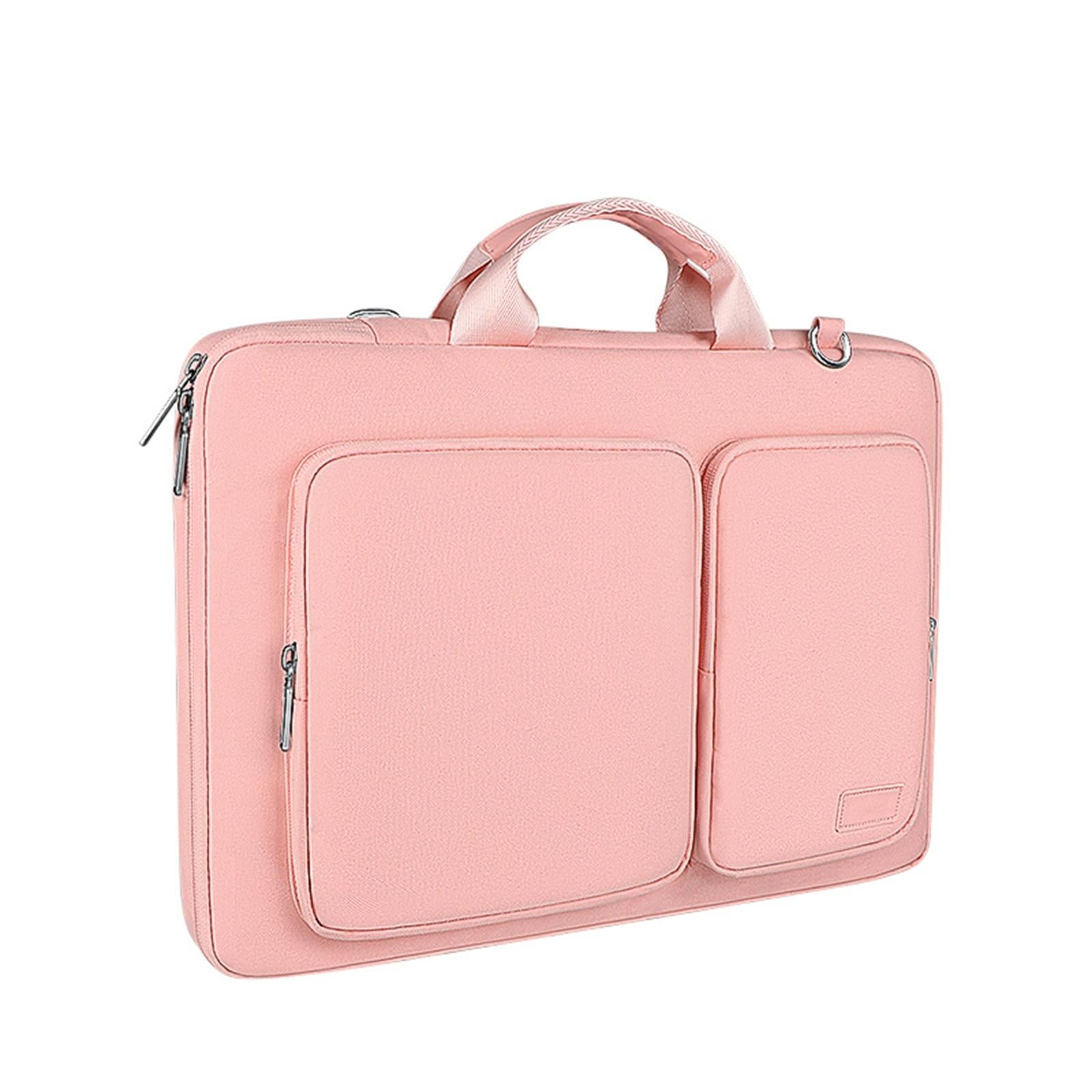 V562-A108823400ADE-202502282211-00 13.3 Inch Thickened Polyester Laptop Bag - Pink - Image 1