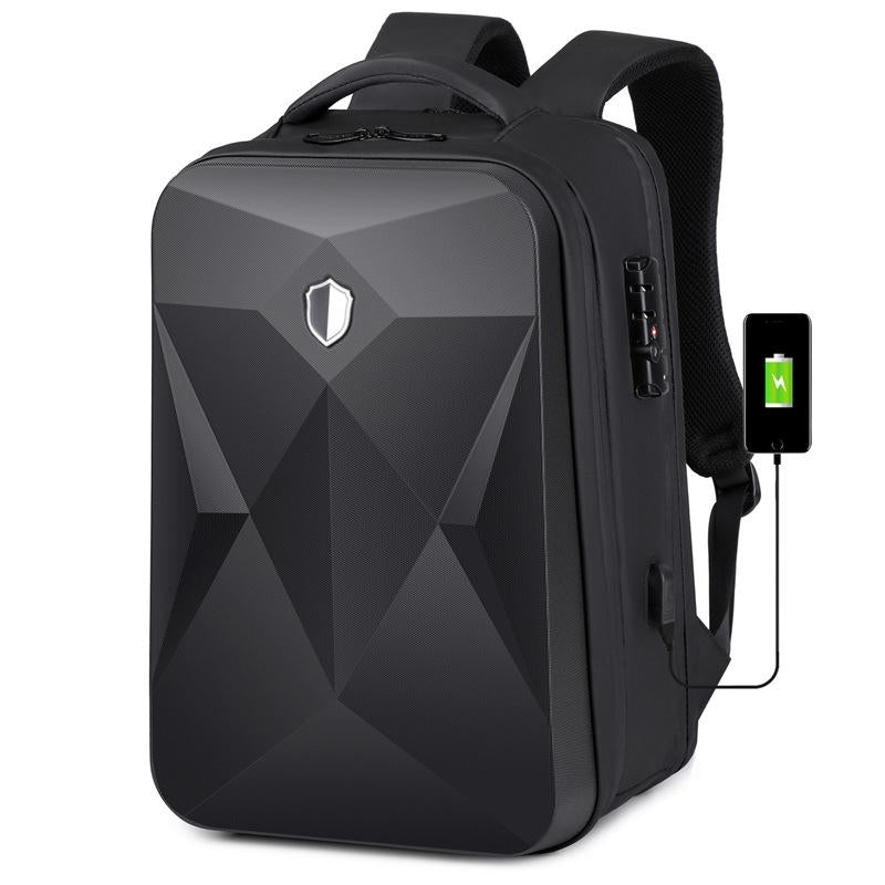 V562-A1094084060DBT-202503031307-00 Waterproof Laptop Backpack with Usb Port - 17 Inch Capacity Password Lock - Black - Image 1