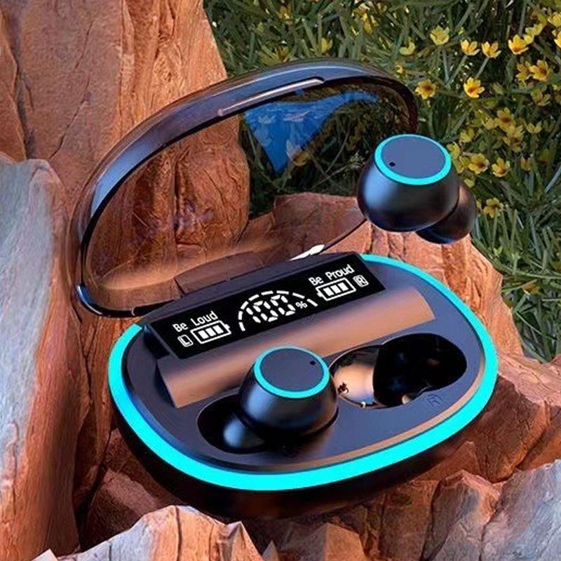 V562-A1097004060DBT-202505222032-00 Wireless Bluetooth Earphones with Noise Reduction and Power Bank Function - Black - Image 1