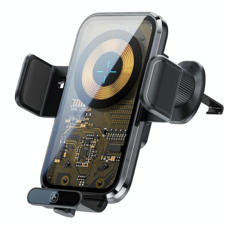 V562-A109755200AYS-202504212106-00 High Power Car Wireless Charger with Phone Bracket - Transparent 66w - Image 1