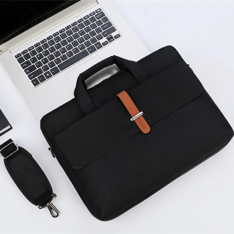 V562-A2021812060DBT-202502282305-00 14-14.6 Inch Multifunctional Laptop Bag - Durable Shoulder & Handheld - Black - Image 1