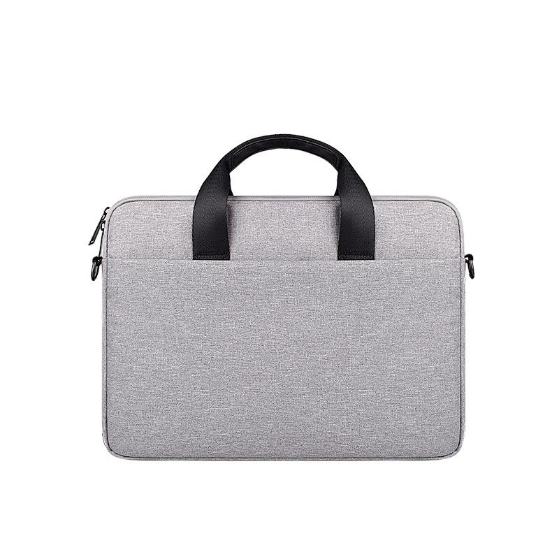 V562-A2028252060DBT-202504251721-00 14.1-15.4 Inch Portable Laptop Bag with Single-shoulder Strap - Grey - Image 1