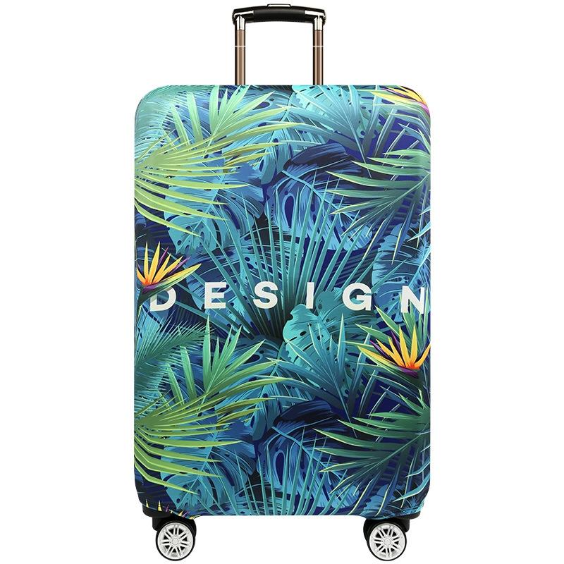 V562-A2060113060DBT-202502281640-00 Stretchy Luggage Dust Cover - Durable & Protective - Size l - Tropical Pineapple - M - Image 1