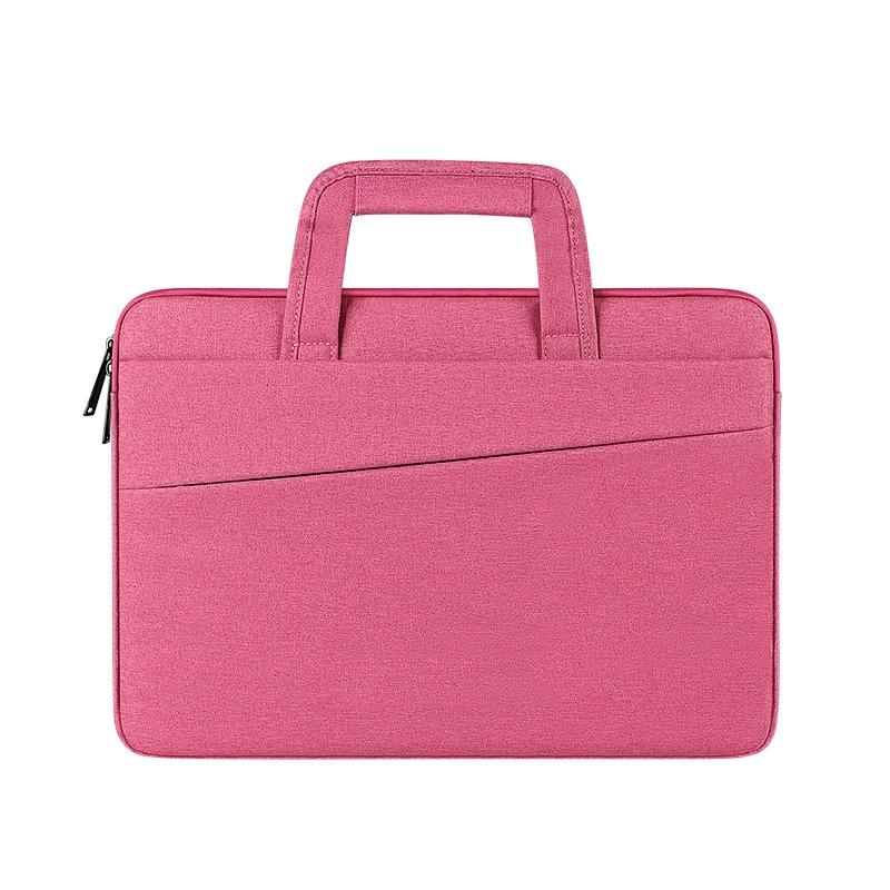 V562-A3004743060DBT-202502281910-00 Multi-compartment Waterproof Laptop Briefcase - Fits 14.1-15.4 Inches - Rose Pink - Image 1