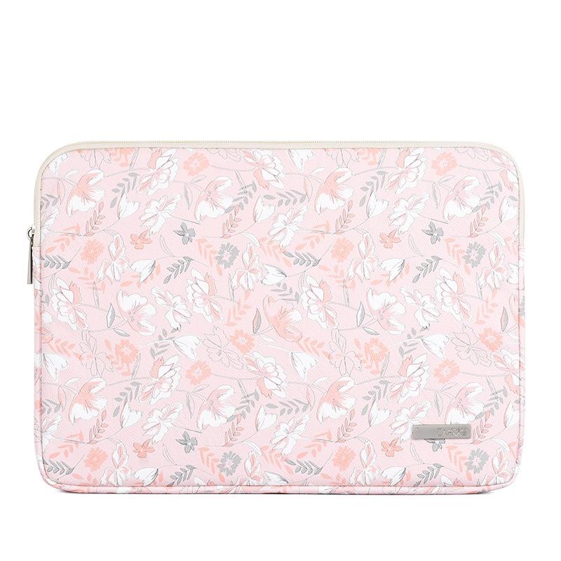 V562-A4041243060DBT-202504022025-00 Waterproof 14 Laptop Liner Bag in Light Pink Pu Leather - Image 1