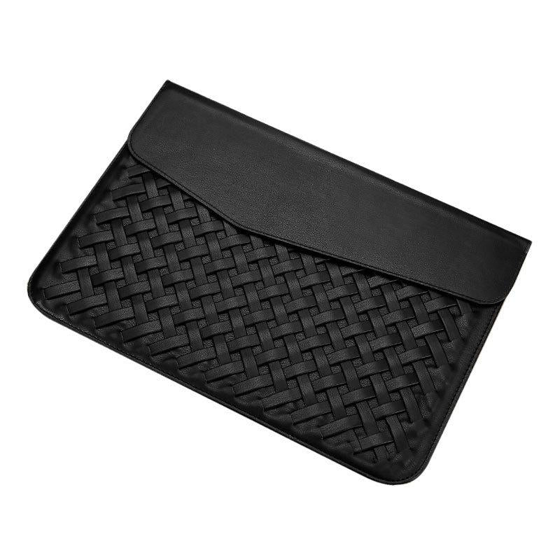 V562-A4098455750DBT-202504022115-00 15 Inch Hand-Woven Notebook Liner Bag For Computers - Black - Image 1