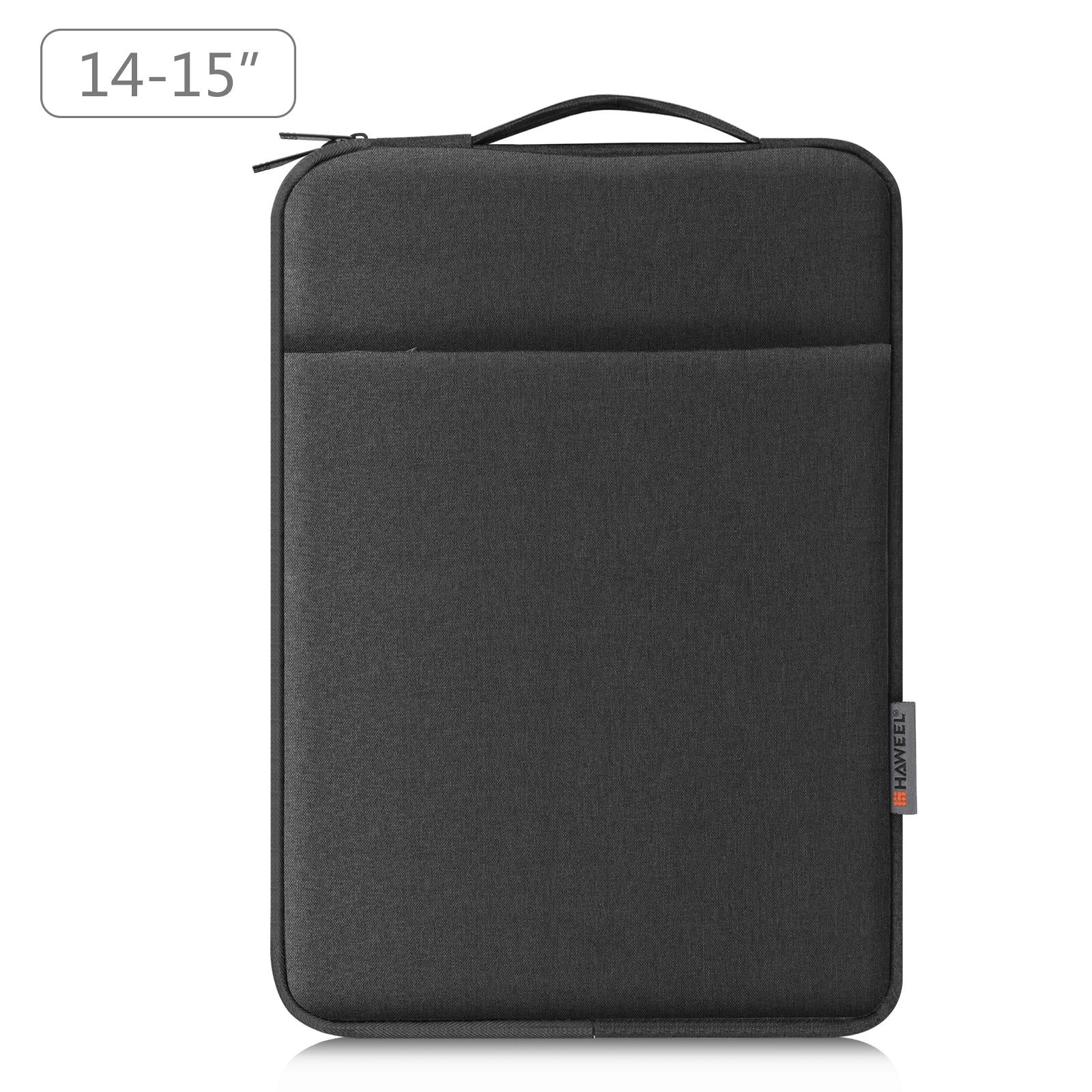 V562-B0207LWH-202502282126-00 14-15 Inch Laptop Sleeve Briefcase With Zipper And Handle - Black - Image 1