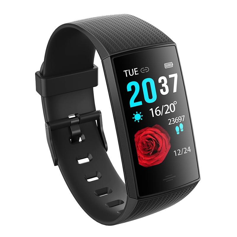 V562-B0550AC-202505262111-00 Waterproof Smart Bracelet With Step Heart And Sleep Monitoring - Ip67 - Black - Image 1