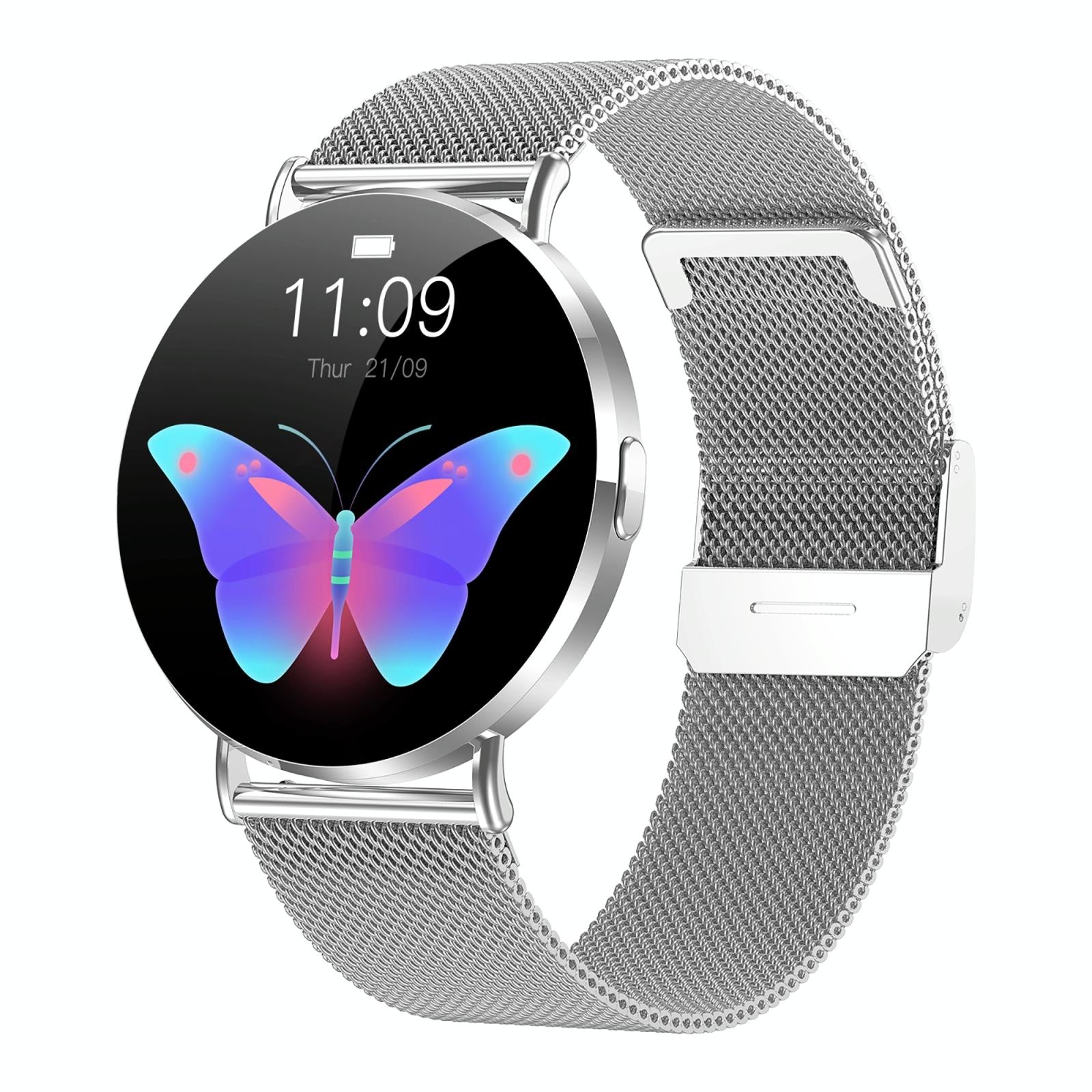 V562-B100247200AYS-202504251923-00 1.32 Inch Colour Screen Smart Watch With Bluetooth Call & Health Monitoring - Silver - Image 1