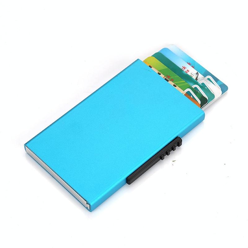 V562-B1004022750DBT-202502220251-00 Aluminum Rfid Blocking Credit Card Holder - Blue - Image 1