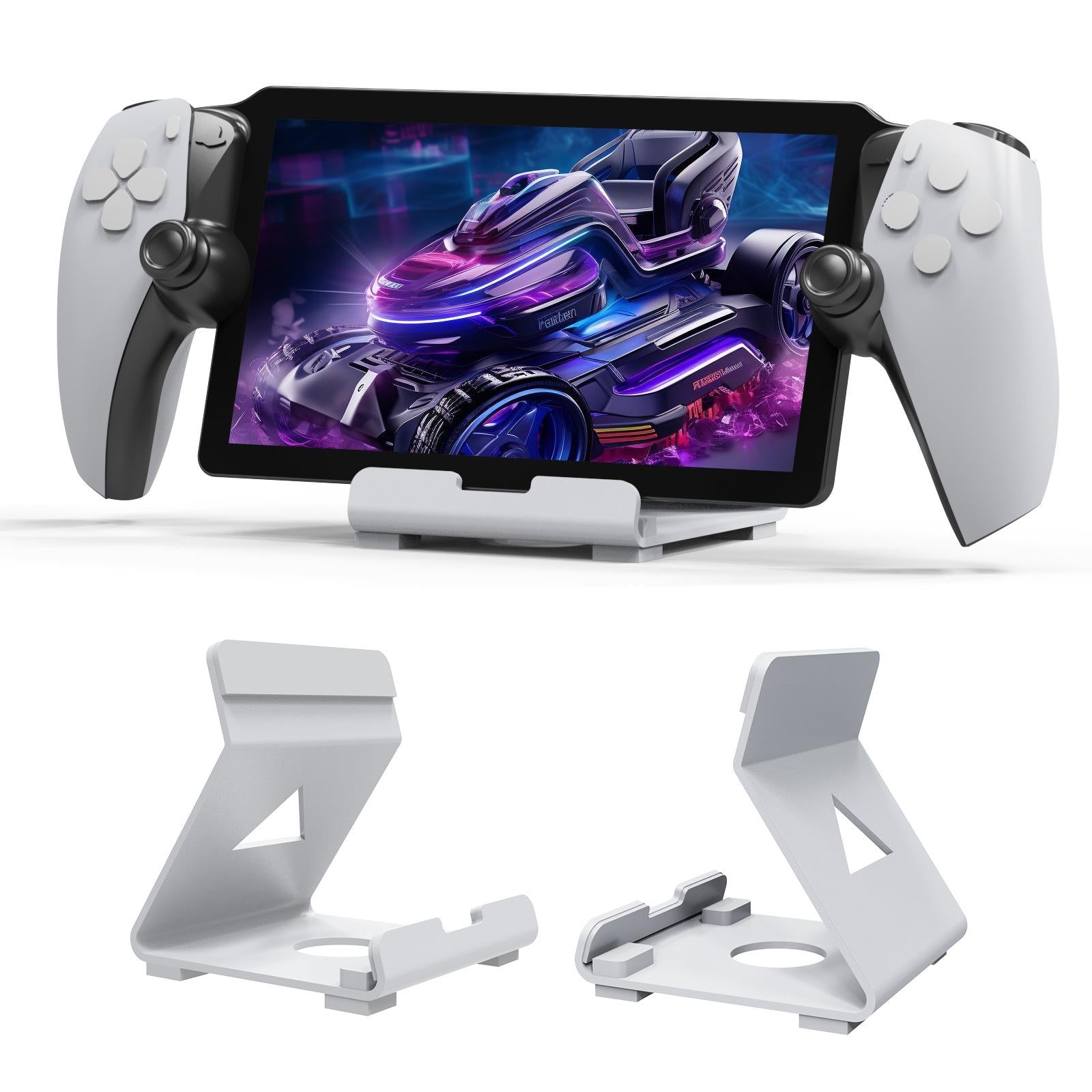 V562-B1007034060DBT-202503041236-00 Universal Gaming Desktop Stand - Multi Device - White - Image 1