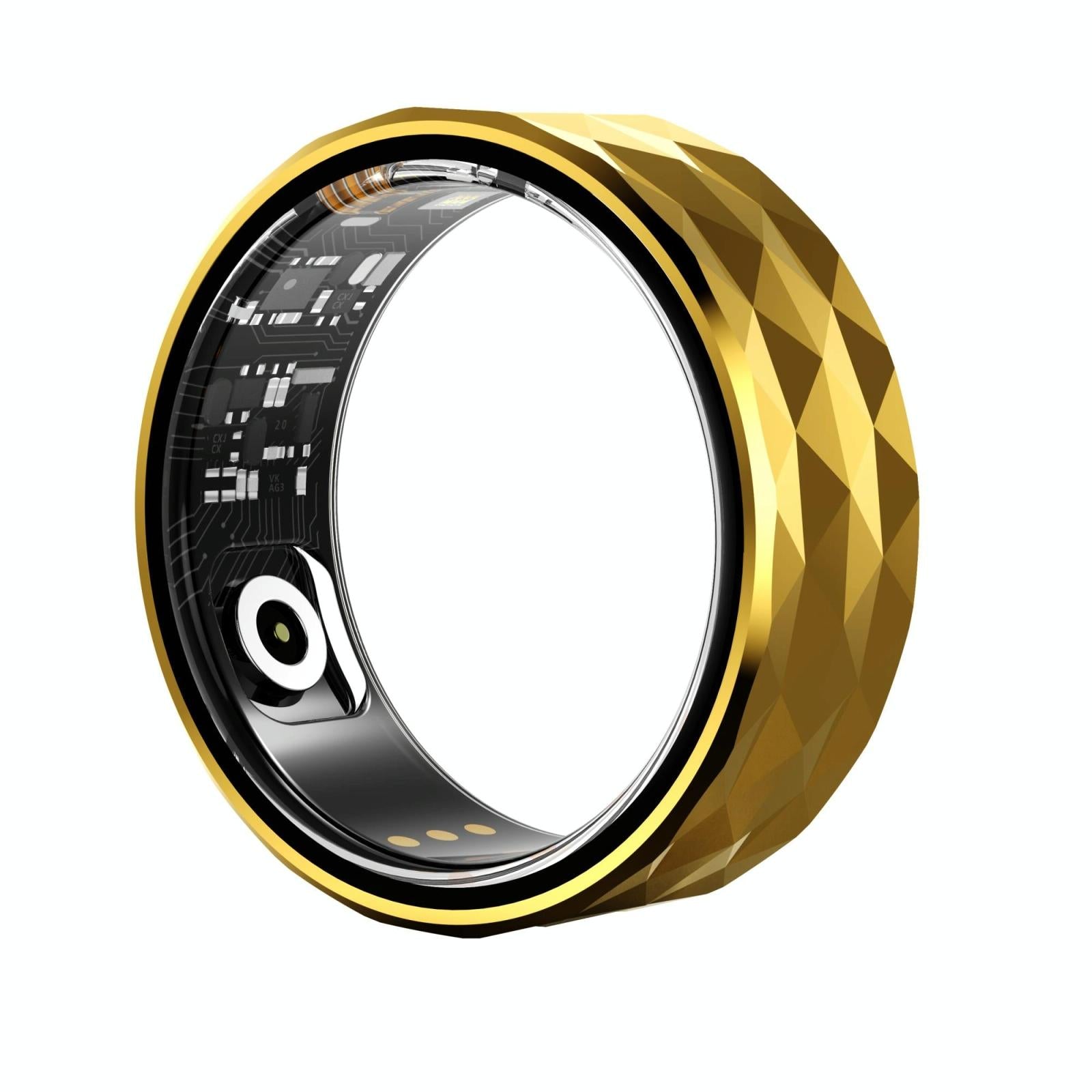 V562-B100806200AYS-202504281832-00 Smart Ring For Health Monitoring And Exercise - R12M Size 18 - Gold - Image 1